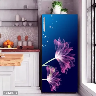 Psychedelic Collection PVC Vinyl Fridge Wrap Abstract Sticker (Purple, 60cm x 160cm)-thumb2