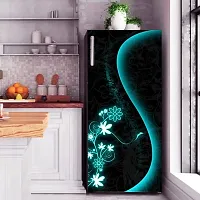 Psychedelic Collection Abstract Flower Design Fridge Wrap Decorative Sticker (120 CmX60Cm)-thumb1