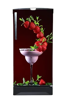 Trendy Strawbery Fruit Decorative Fridge Sticker(Multicolor Vinyl 120X60)-thumb1