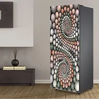 Psychedelic Collection Stone Balls Colorful designDecorative Extra Large PVC Vinyl Fridge Sticker (Multicolor, 60 cm X 160 cm)_FD654_WP-thumb4