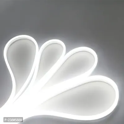 LIGHTAVERSE LED White Strip Light 8.2ft/2.5m 12V Flexible Waterproof Power Adapter Included-thumb0