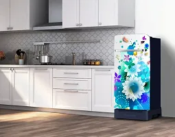 Psychedelic Collection Abstract Flower Design Fridge Wrap Decorative Sticker (120 CmX60Cm)-thumb4