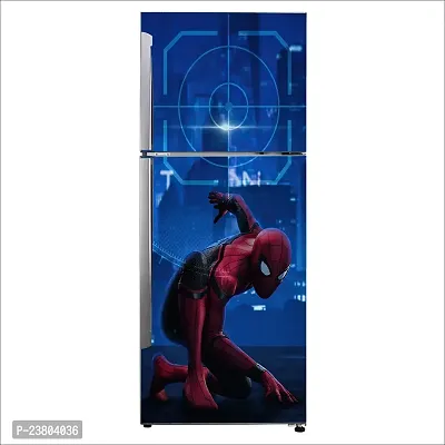 Psychedelic Collection Spider Man vs Doctor octopusDecorative Extra Large PVC Vinyl Fridge Sticker (Multicolor, 60 cm X 160 cm)_FD828_WP