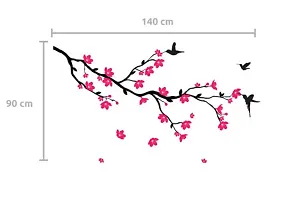 Decals Design 'Humming Birds and Blossoms' Wall Sticker (PVC Vinyl, 50 cm x 70 cm, Multicolour)-thumb4