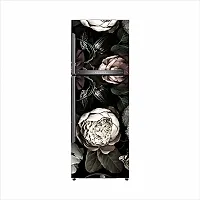 Trendy Abstract Flower Design Fridge Wallpaper Poster Self Adhesive Vinyl Fridge Wrap Decorative Wall Sticker (Pvc Vinyl, Multicolor, 60 Cm X 160 Cm)-thumb2