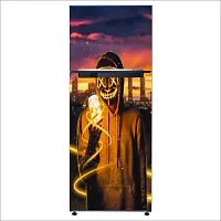 Psychedelic Collection neon mask Guy mask led Purge mask Gas mask cloudDecorative Extra Large PVC Vinyl Fridge Sticker (Multicolor, 60 cm X 160 cm)-thumb2