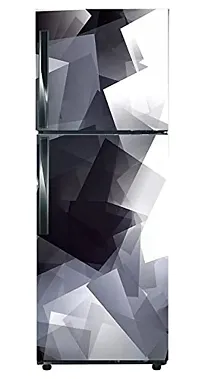 Trendy Hd Beautiful Abstract Black And White Diamond Cut Lookself Vinyl Fridge Wallpaper Self Adhesive Vinyl Sticker Decorative Sticker (Pvc Vinyl Covering Area 60 Cm X 160 Cm)-thumb2