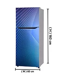 Trendy Abstract Sky Line Fridge Wallpaper Poster Adhesive Vinyl Sticker Fridge Wrap Decorative Sticker (Pvc Vinyl, Multicolor, 60 Cm X 160 Cm)-thumb2