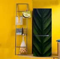 Psychedelic Collection Decorative Close up Plant stem Banana Leaf Biology Plant Extra Large Fridge Sticker Double Single Door Decorative Fridge Sticker (PVC Vinyl, Multicolor, 60 cm X 160 cm)-thumb4