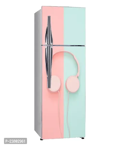 Psychedelic Collection Decorative Abstract Multicolour 3D Headphone Extra lardge Fridge Sticker for Fridge Decor (PVC Vinyl, Multicolor, 60 cm X 160 cm)-thumb2