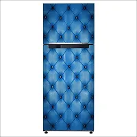 Psychedelic Collection Leather Electric Blue Texture Pattern textileDecorative Extra Large PVC Vinyl Fridge Sticker (Multicolor, 60 cm X 160 cm)-thumb2