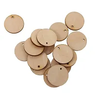 Psychedelic Collection Paintable Blank Wood Circles for DIY Decoration Wooden Laser Cut for Decoration DIY Prodcuts (Pack of 50)-thumb1