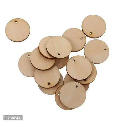 Psychedelic Collection Paintable Blank Wood Circles for DIY Decoration Wooden Laser Cut for Decoration DIY Prodcuts (Pack of 50)-thumb2