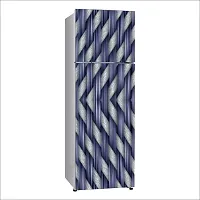 Psychedelic Collection Decorative Braid Metal line idea Purple Extra Large Sticker for Fridge Decor Double Single Door Decorative Fridge Sticker (PVC Vinyl, Multicolor, 60 cm X 160 cm)-thumb1