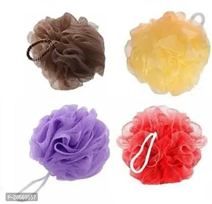 Premium Quality Loofah Round Bath Puff Scrubber For Bath - Body Cleaning Cleaners Sponge L-15