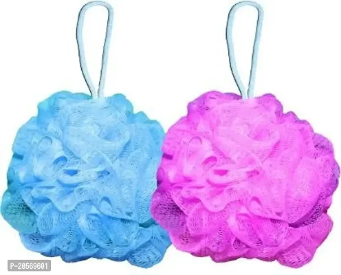 Premium Quality Loofah Round Bath Puff Scrubber For Bath - Body Cleaning Cleaners Sponge L-13