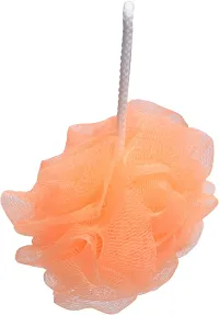 Premium Quality Bath Shower Loofah Sponge Pouf Body Scrubber Exfoliator- Bathing Round Loofah For Men And Women- Ultra Soft Round Bath Sponge Loofah - Scrub (Pack Of 1)-thumb1