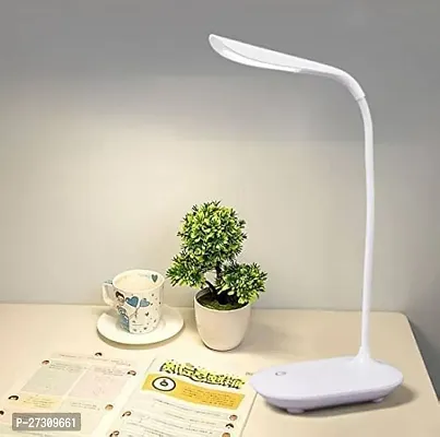 Stylish Sensor Touch Study Lamp, Rechargeable Touch Sensor Desk Lamp Table Lamp Study Lamp With Pen And Phone Holder And Children Eye-Protection.-thumb0