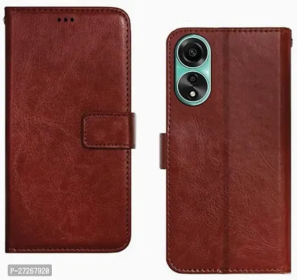 Oppo A78 4g ( Leather Flip Cover )