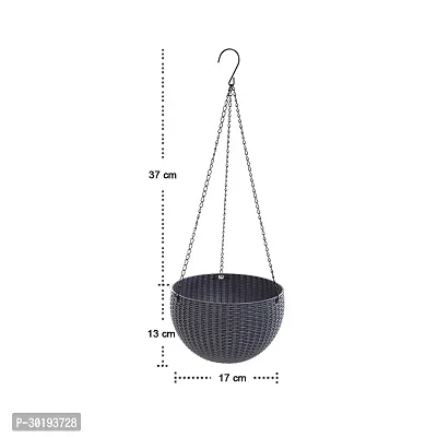 Plastic Hanging Flower Pot And Flower Pot With Chain (6 Pc)-thumb5