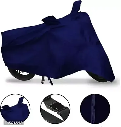 KS Presents Hero Splendor Plus Dirt  Dust Proof Bike/Scooty Body Cover 100% Waterproof(Tested) / UV Protection with Premium Polyester Fabric (Blue)-thumb3