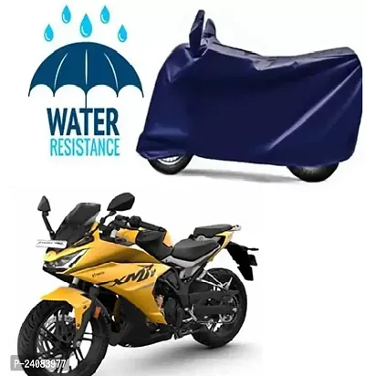 KS Presents Hero Karizma XMR Dirt  Dust Proof Bike/Scooty Body Cover 100% Waterproof(Tested) / UV Protection with Premium Polyester Fabric (Blue)
