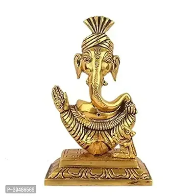 Decorative Lord Ganesha Idol Statue with Turban Pagdi-thumb0