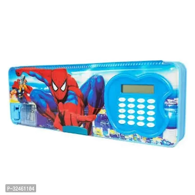 HEAVIX Marvelous Avengers Blue Pencil Box with Built-In Calculator-thumb3