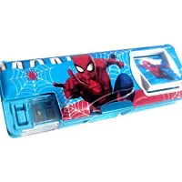 HEAVIX Marvelous Avengers Blue Pencil Box with Built-In Calculator-thumb3