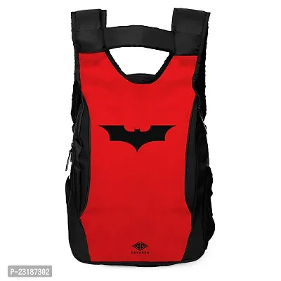 deeansh Red Batman Printed waterproof padded strip and handle Casual Backpack/School Bag/lLaptop bags 21 L Backpack-thumb0