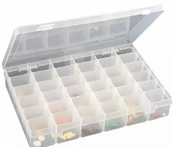 GMZY 36 Grid Cells Multipurpose Plastic Storage Box and Medicine Pills Tools, Jewelry Case Storage Organizer Box