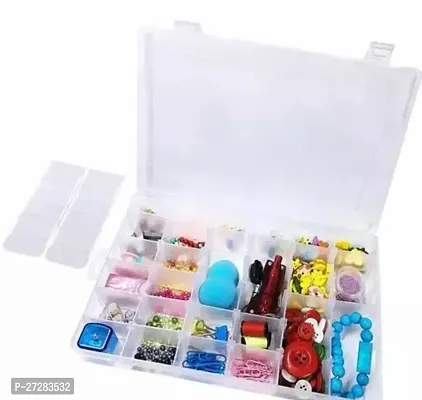 Stylish Multipurpose 36 Compartment Grid Storage Box For Jewellery, Cosmetic Items, Earrings-thumb0