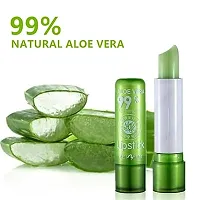 Aloe Vera Lipstick, Long Lasting Nutritious Soothing Lip Balm, Lips Moisturizing Magic Temperature Color Change Lipstick, Lip Care pack of 5-thumb3