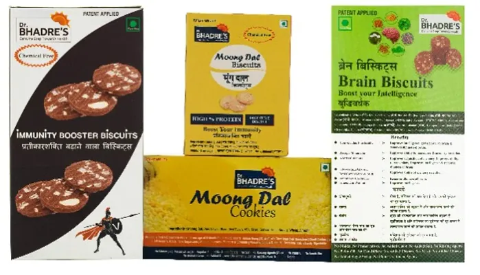 Dr. BHADRES Biscuits 850 gm , Combo Pack of 4 { Immunity Booster Biscuits 200 gm | Moong Dal Biscuits 200 gm | Brain Biscuits 150 gm | Moong Dal Cookies 300 gm } | Biscuits Combo Pack Offer | Biscuit