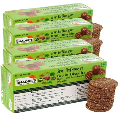 Dr. BHADRES Brain Biscuits Combo Biscuits 600 gm { Pack of 4 ,150 gm X 4 }
