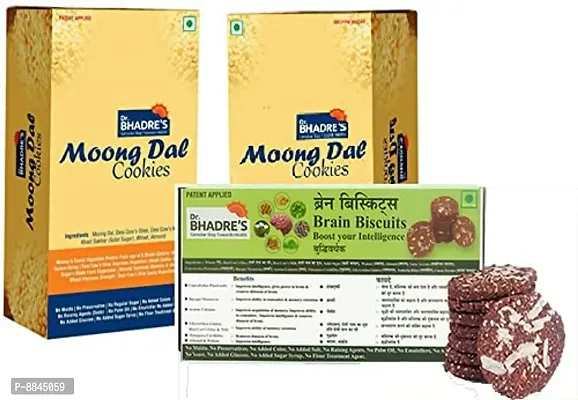 Dr.BHADRES Moong Dal Cookies  Brain Biscuits, 750 gm-thumb0