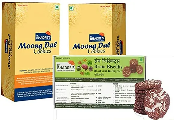 Dr.BHADRES Moong Dal Cookies  Brain Biscuits, 750 gm
