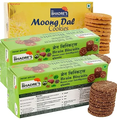 Dr.BHADRES Healthy Biscuits  Cookies 600 gm {150 gm x 2 + 300 gm}