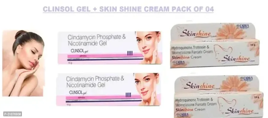 CLINSOL Gel Cream Pack Of 2 With Skin Shine Cream Pack Of 2-thumb0