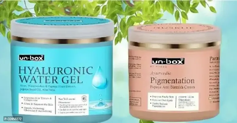 Professional Unbox New Hyaluronic Water Gel and Pigmentation Cream Combo (100ml-100ml)-thumb0