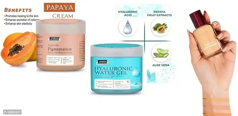 Hyaluronic Water Gel 100ml - Papaya Pigmentation Cream 100ml - 27ml