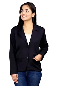 Inaaya Women's Single-Breasted Blazer/Formal Blazer/Casual Blazer/Full Sleeve Blazer/Regular Fit Blazer/Clean Look/Regular Length Blazer-thumb4