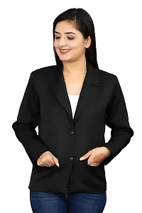 Inaaya Women's Single-Breasted Blazer/Formal Blazer/Casual Blazer/Full Sleeve Blazer/Regular Fit Blazer/Clean Look/Regular Length Blazer-thumb4