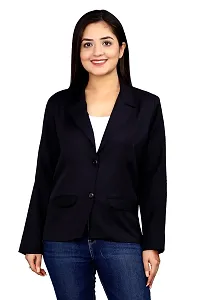 Inaaya Women's Single-Breasted Blazer/Formal Blazer/Casual Blazer/Full Sleeve Blazer/Regular Fit Blazer/Clean Look/Regular Length Blazer-thumb4