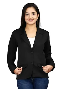 Inaaya Women's Single-Breasted Blazer/Formal Blazer/Casual Blazer/Full Sleeve Blazer/Regular Fit Blazer/Clean Look/Regular Length Blazer-thumb4