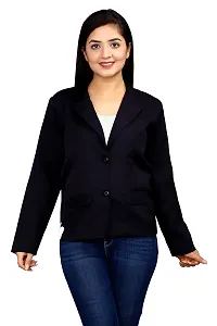 Inaaya Women's Single-Breasted Blazer/Formal Blazer/Casual Blazer/Full Sleeve Blazer/Regular Fit Blazer/Clean Look/Regular Length Blazer-thumb4