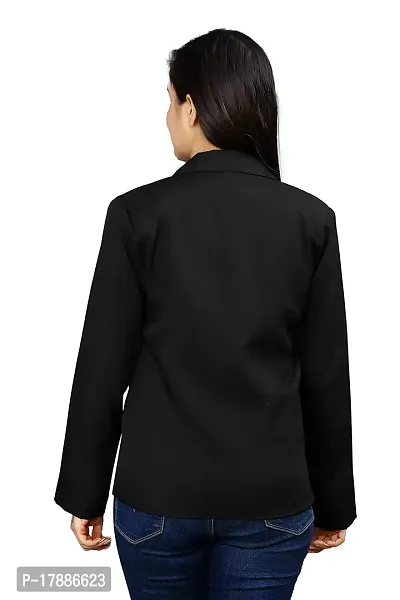 Inaaya Women's Single-Breasted Blazer/Formal Blazer/Casual Blazer/Full Sleeve Blazer/Regular Fit Blazer/Clean Look/Regular Length Blazer-thumb5