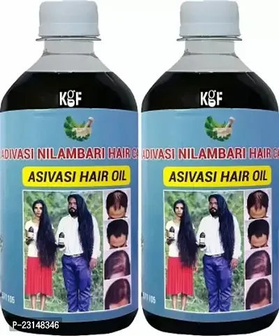 Kgf Adivasi Naturals Hair Oil The Key To Healthy, Beautiful Hair Hair Oil (400 Ml) Pack Of 2-thumb0
