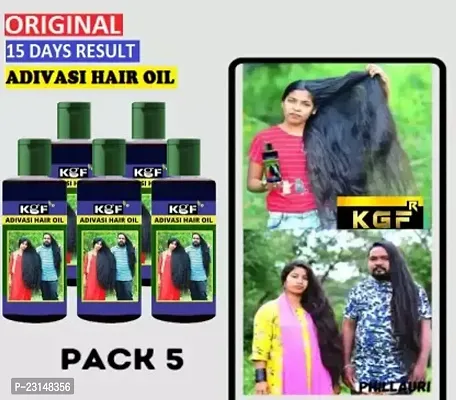 Kgf Adivasi Hair Care Adivasi Best Hair Growth Oil 100Ml (Pack Of 5) Hair Oil (500 Ml) Pack Of 5-thumb0