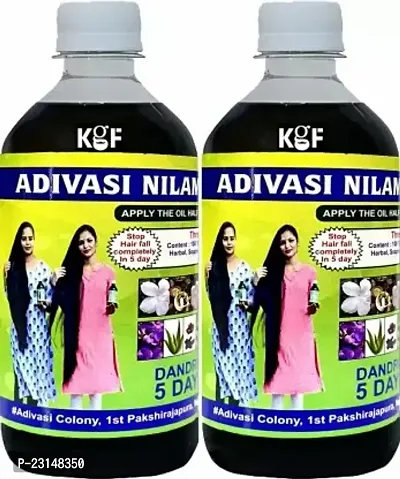 Kgf Adivasi Ayurveda Strong Root Hair Oil For Hair Fall Control And Hair Growth Oil Hair Oil (400 Ml) Pack Of 2